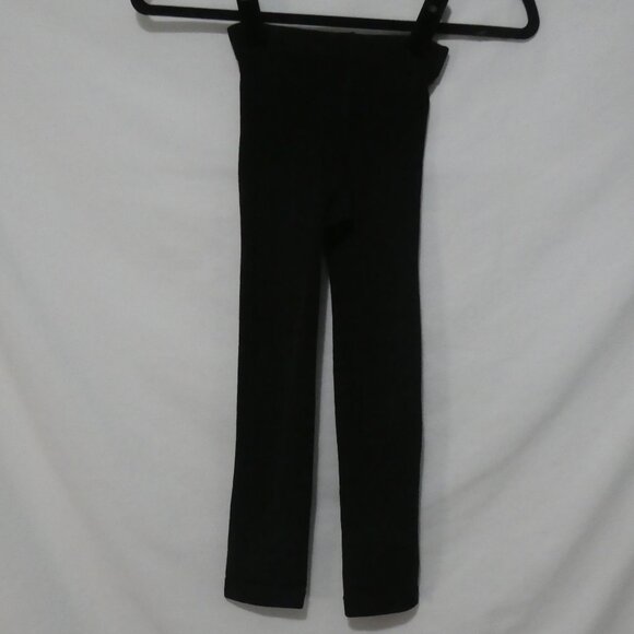 Source Unknown | 9 inch waist measured | Stretchy Girls Black Leggings - Picture 1 of 16